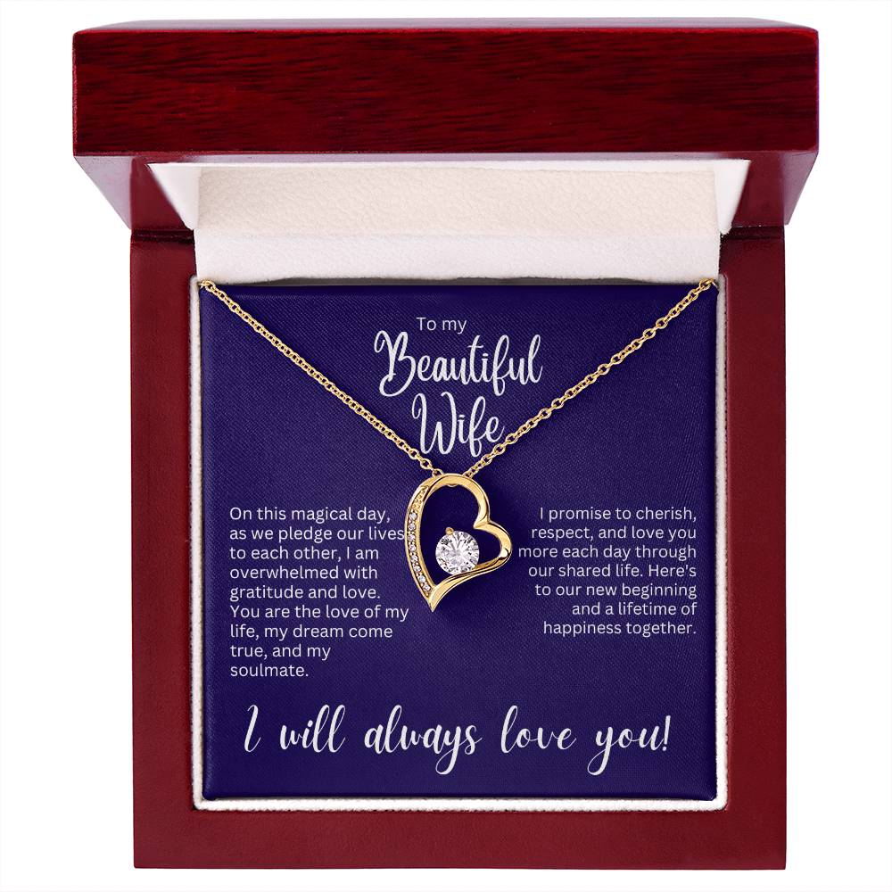 Forever Love Necklace - Gift for Wife on Wedding Day