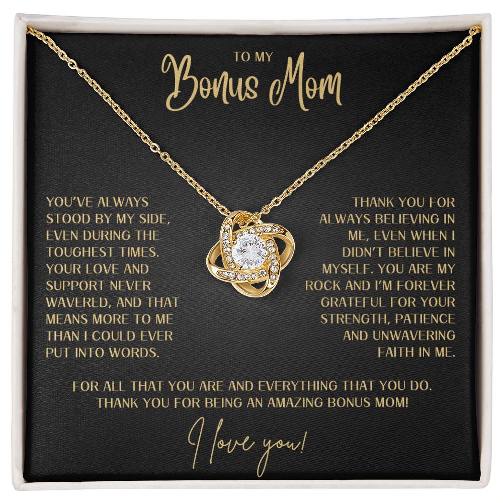 Love Knot Necklace - Gift for Bonus Mom