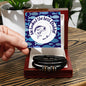 Men's bracelet - Fishing Themed Message