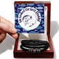 Men's bracelet - Fishing Themed Message