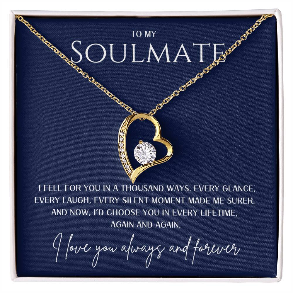 Forever Love Necklace - To My Soulmate