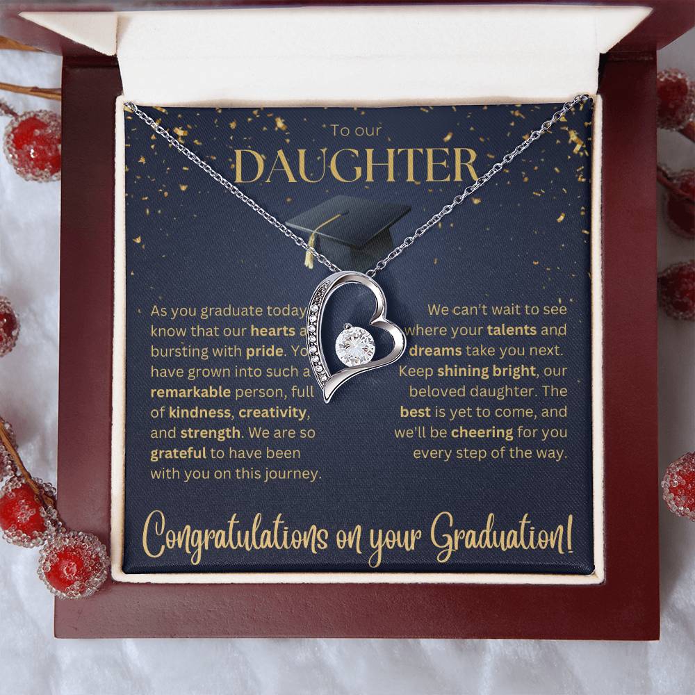 Forever Love Necklace - Graduation Gift for Daughter