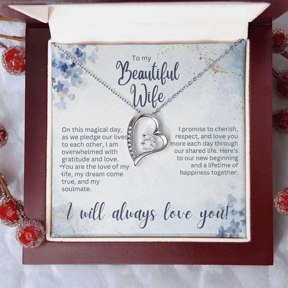 Forever Love Necklace - Wedding Gift for Wife