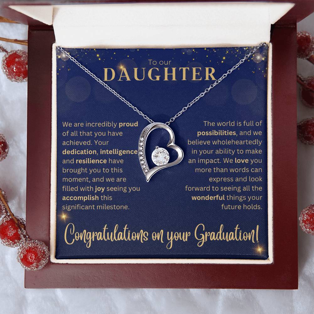 Forever Love Necklace - Graduation Gift for Daughter