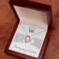 Gift for Wife "You are my heart,my soul and my entire world" Forever Love necklace