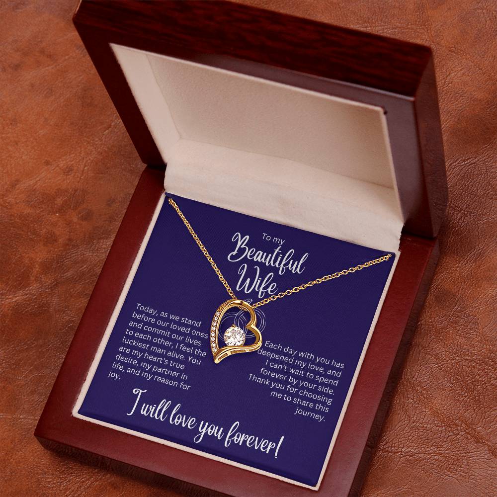 Forever Love Necklace - Gift for Wife on Wedding Day