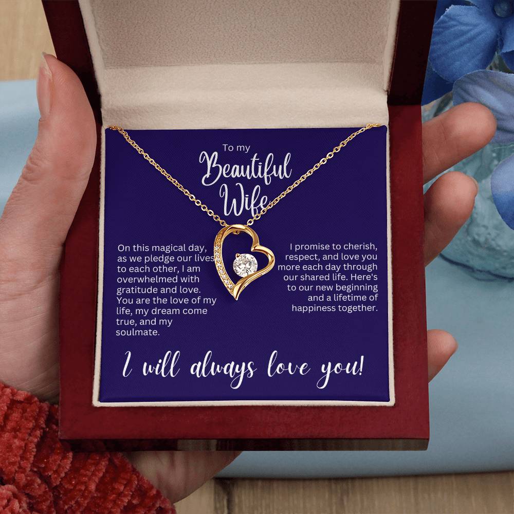 Forever Love Necklace - Gift for Wife on Wedding Day