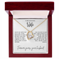 Gift for Wife "You are my heart,my soul and my entire world" Forever Love necklace