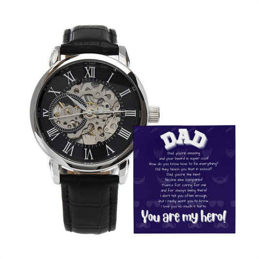 Men's Openwork Watch - Gift for Father