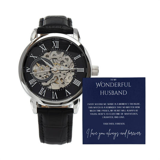 Men’s Openwork Watch - To My Wonderful Husband