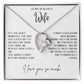 Gift for Wife "You bring a light into my world" Forever Love necklace