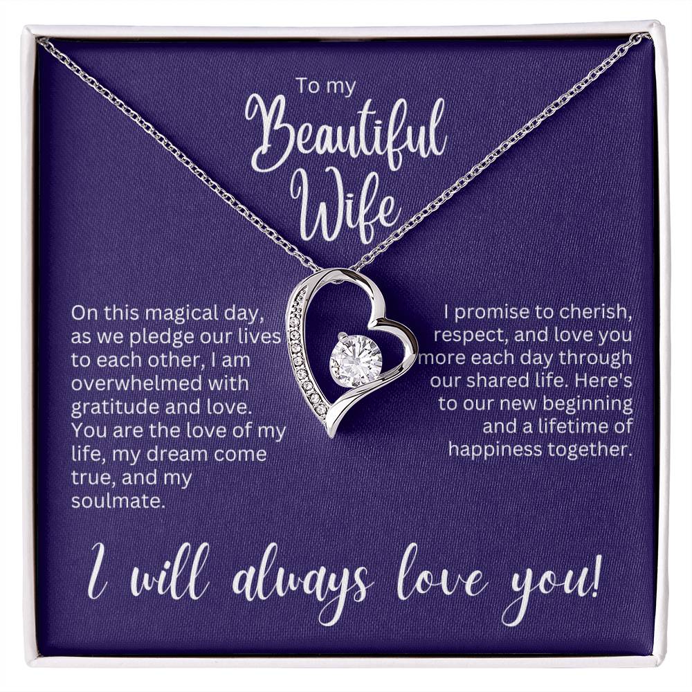 Forever Love Necklace - Gift for Wife on Wedding Day