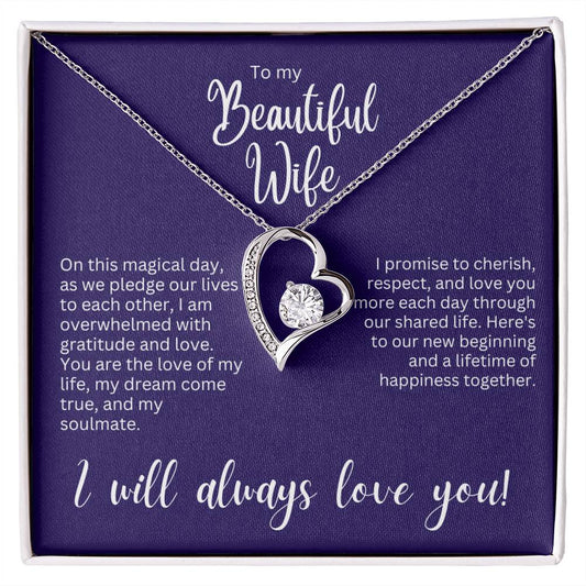 Forever Love Necklace - Gift for Wife on Wedding Day