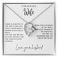 Gift for Wife "You are the beginning and the end" Forever Love necklace