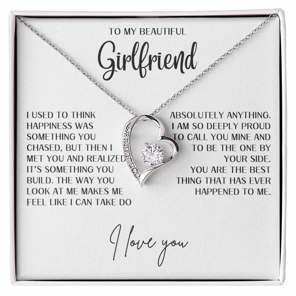 Gift for Girlfriend "Best thing that has happened to me" Forever Love Necklace