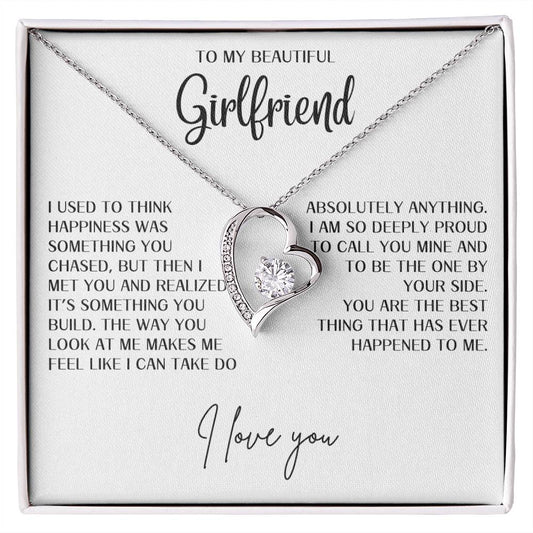 Gift for Girlfriend "Best thing that has happened to me" Forever Love Necklace