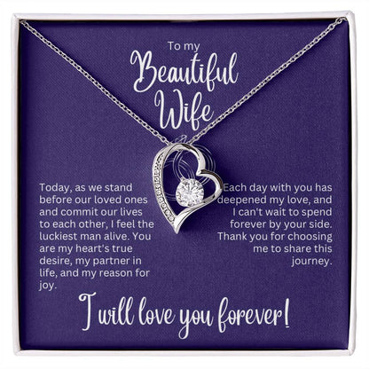 Forever Love Necklace - Gift for Wife on Wedding Day