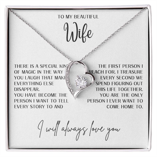 Gift for Wife "Special kind of magic" Forever Love Necklace