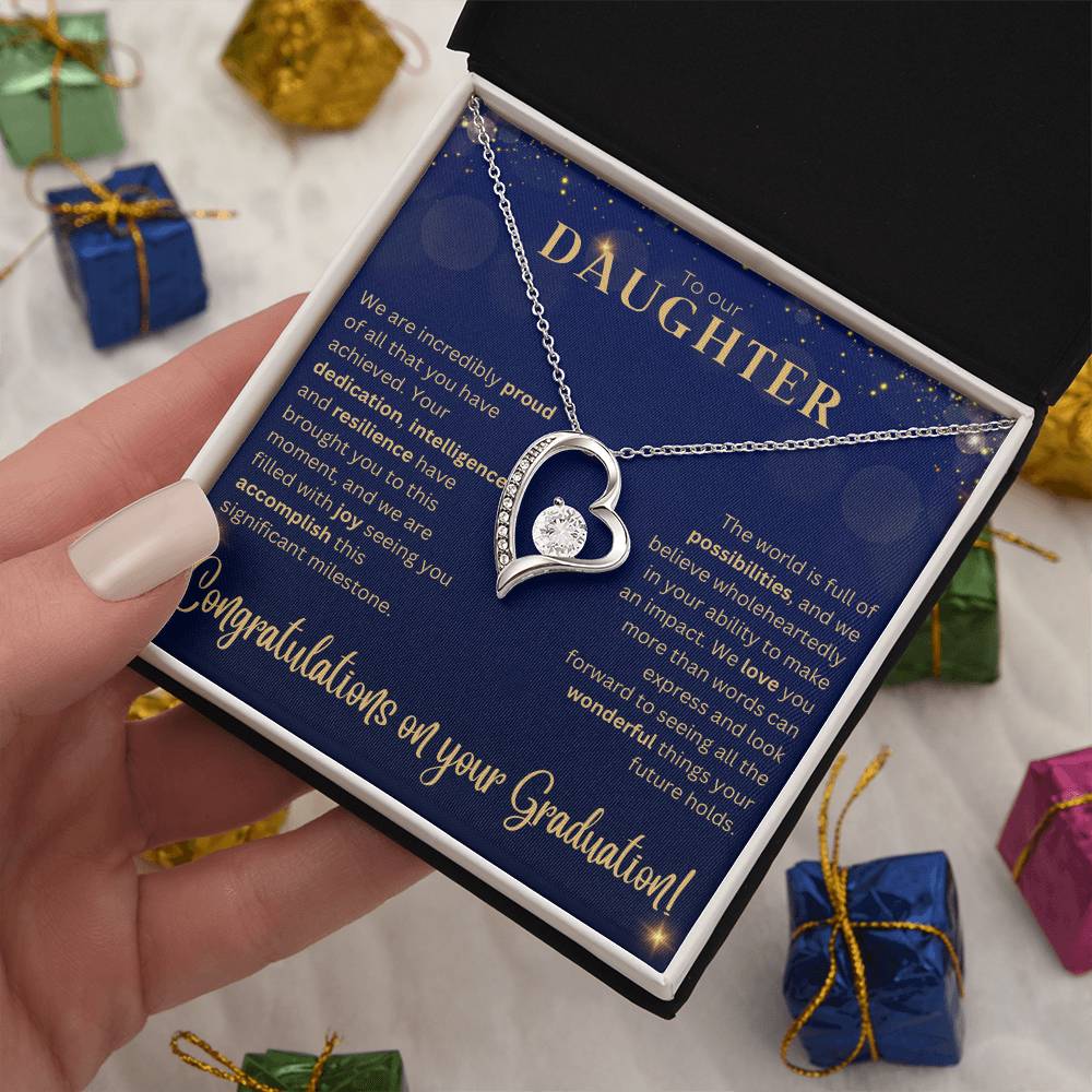 Forever Love Necklace - Graduation Gift for Daughter