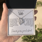 Gift for Wife "You are my heart,my soul and my entire world" Forever Love necklace