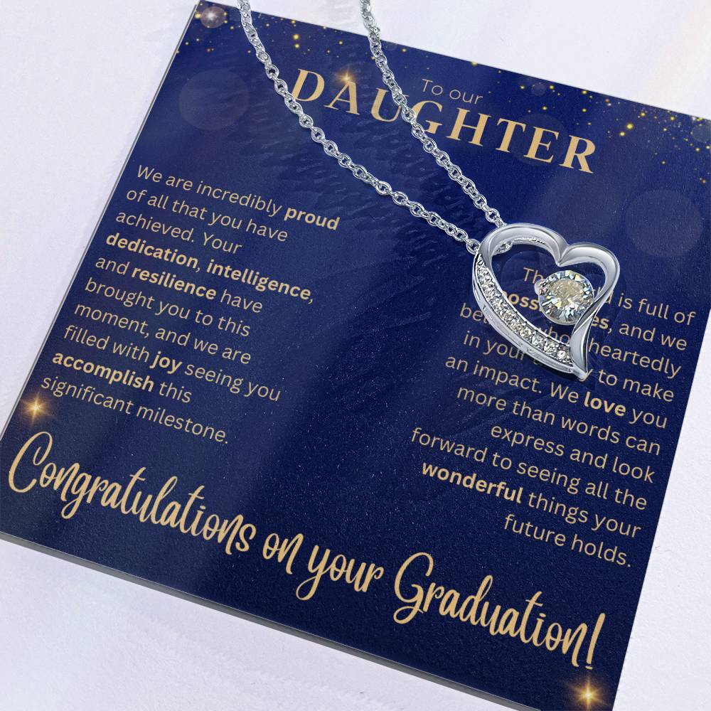 Forever Love Necklace - Graduation Gift for Daughter