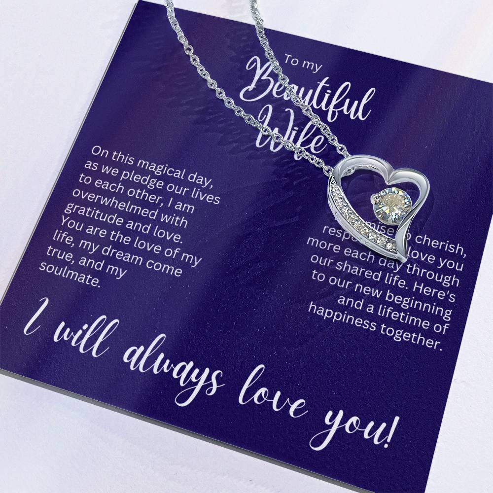 Forever Love Necklace - Gift for Wife on Wedding Day