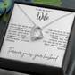 Gift for Wife "You are my heart,my soul and my entire world" Forever Love necklace