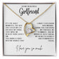 Gift for Girlfriend "You bring a light into my world" Forever Love necklace