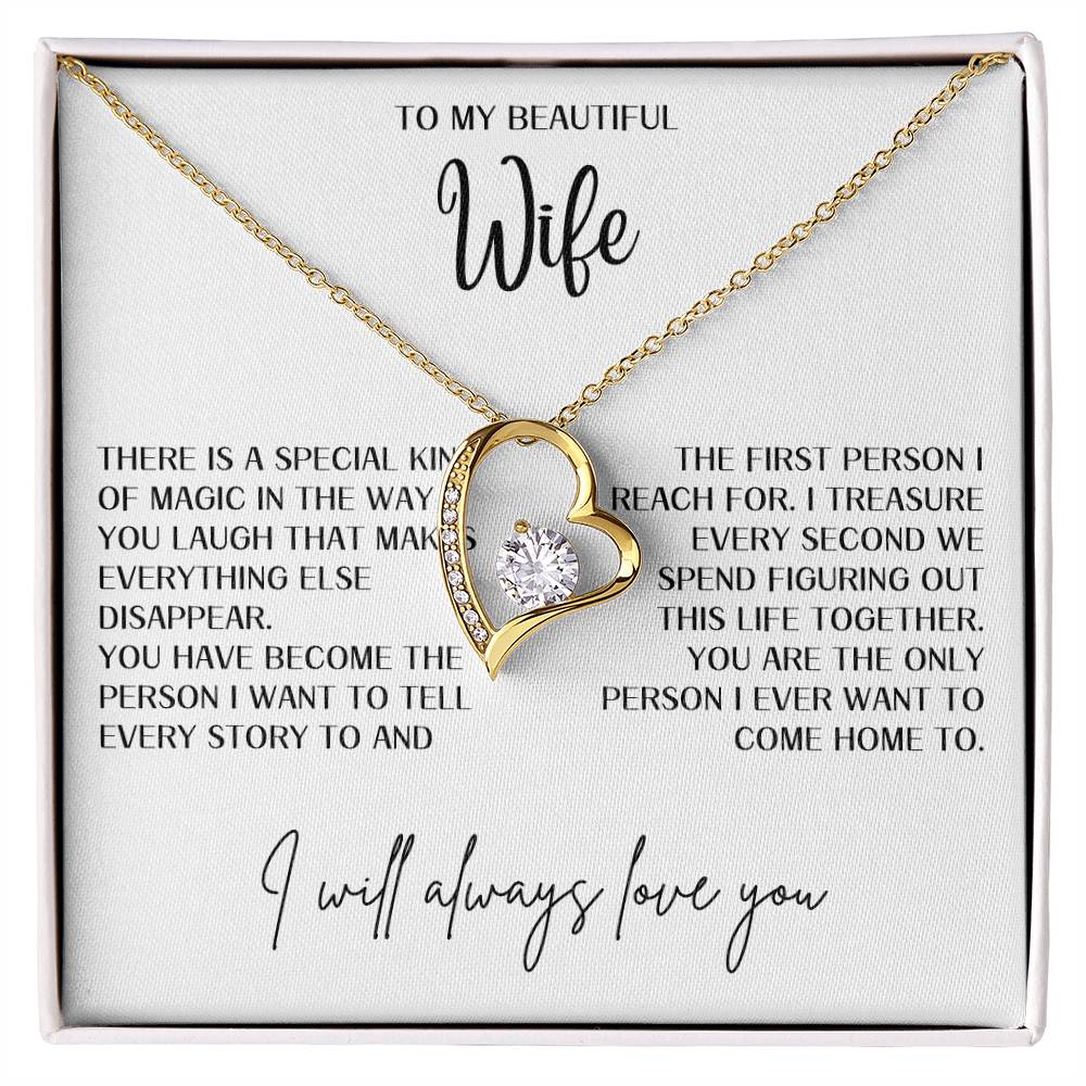 Gift for Wife "Special kind of magic" Forever Love Necklace