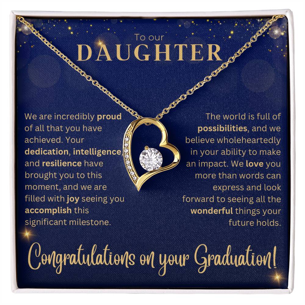 Forever Love Necklace - Graduation Gift for Daughter