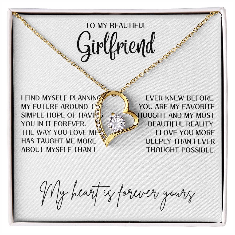Gift for Girlfriend "The way you love me" Forever Love Necklace