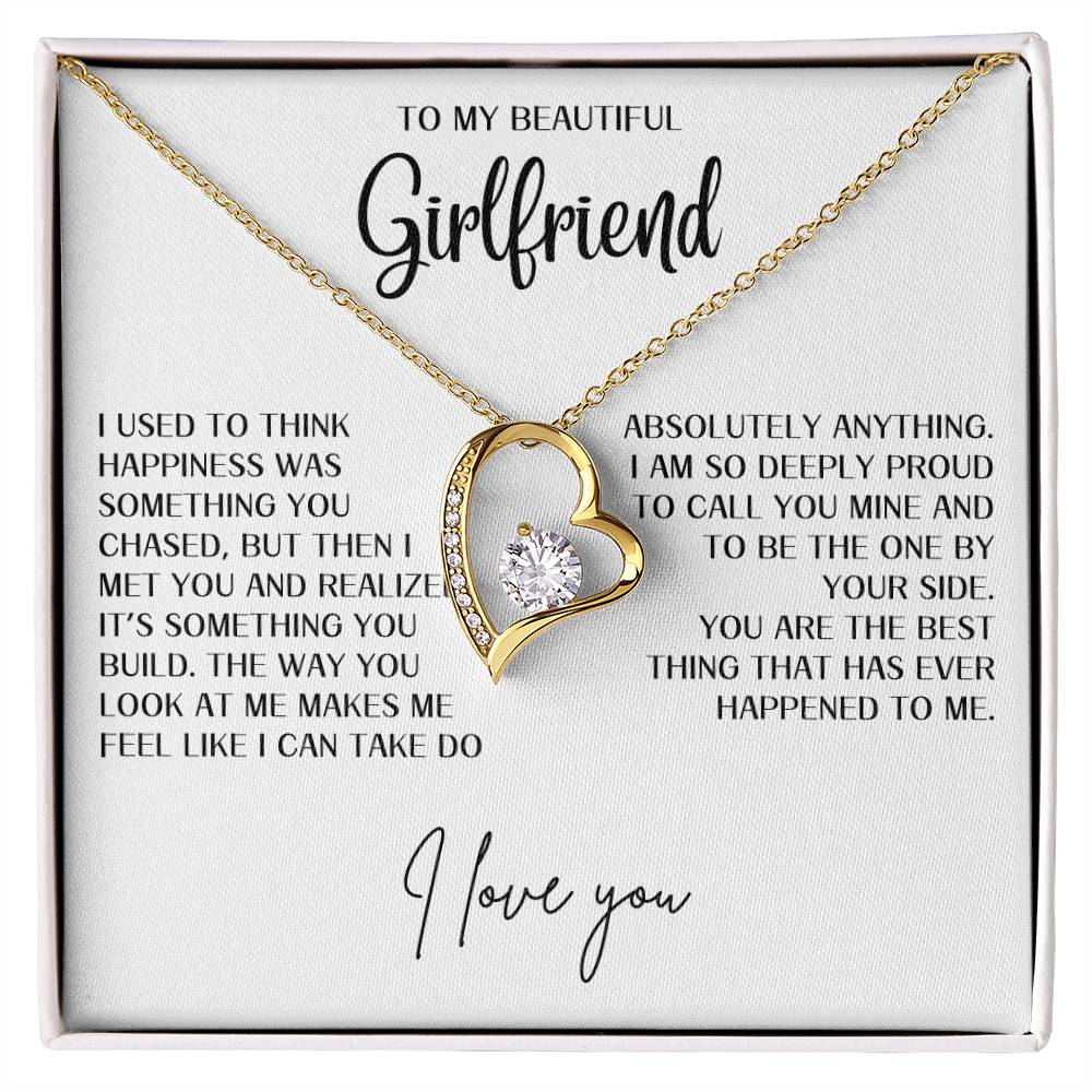 Gift for Girlfriend "Best thing that has happened to me" Forever Love Necklace