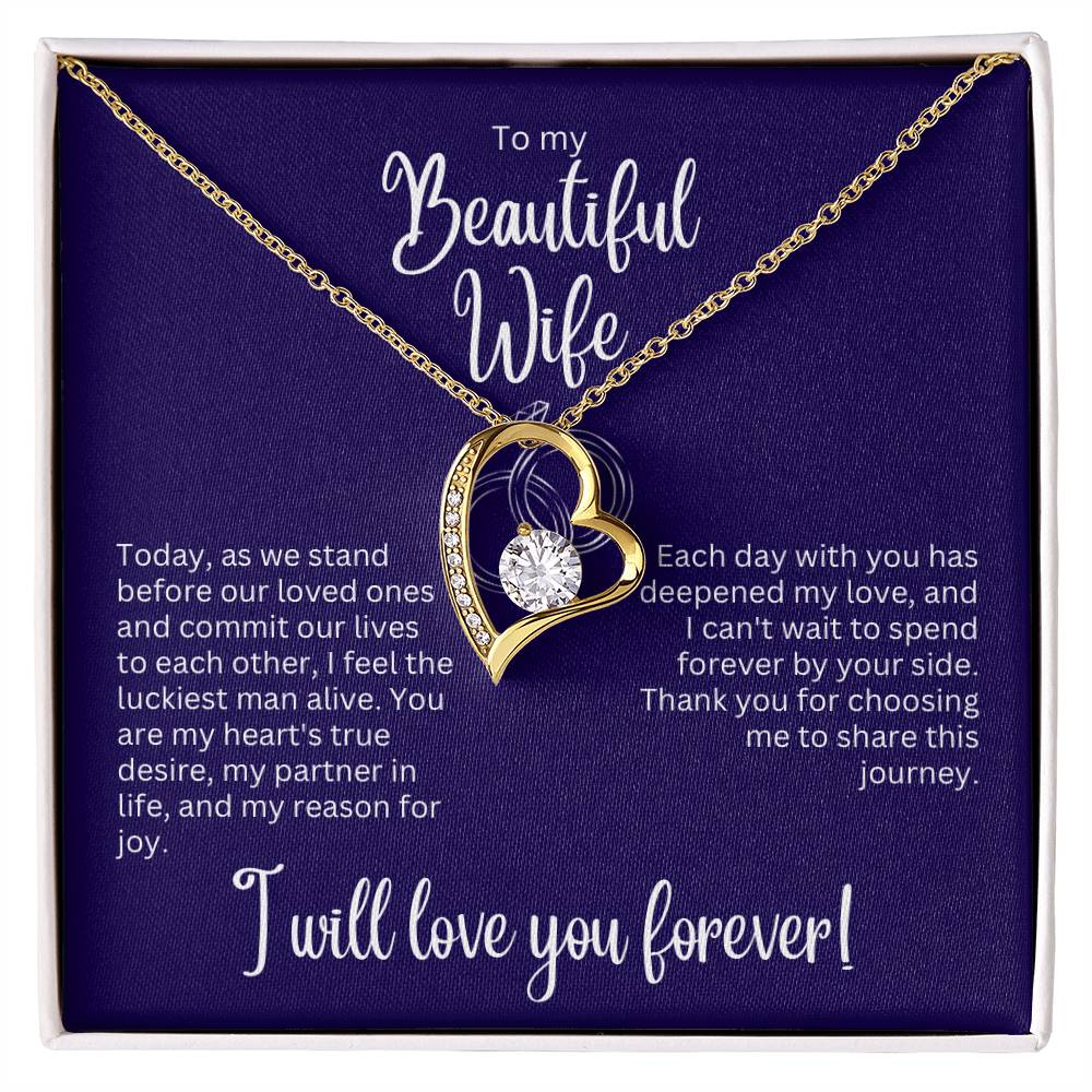 Forever Love Necklace - Gift for Wife on Wedding Day