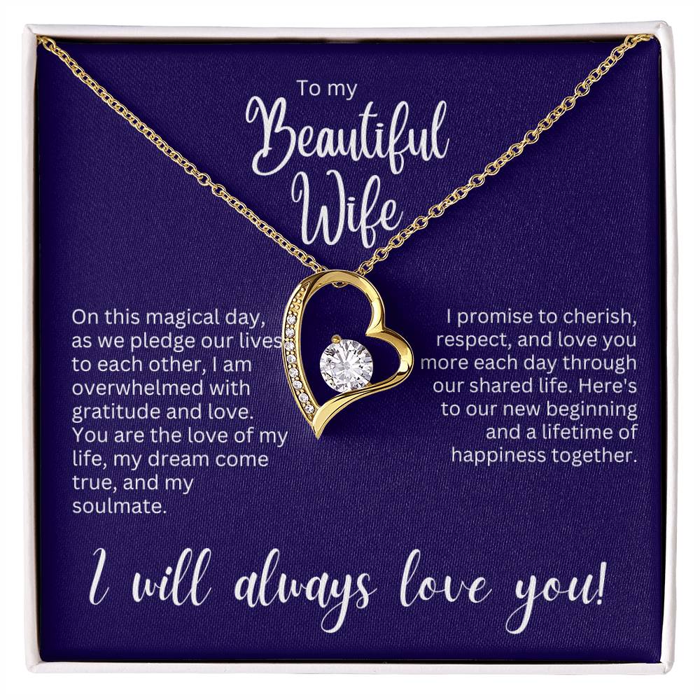 Forever Love Necklace - Gift for Wife on Wedding Day