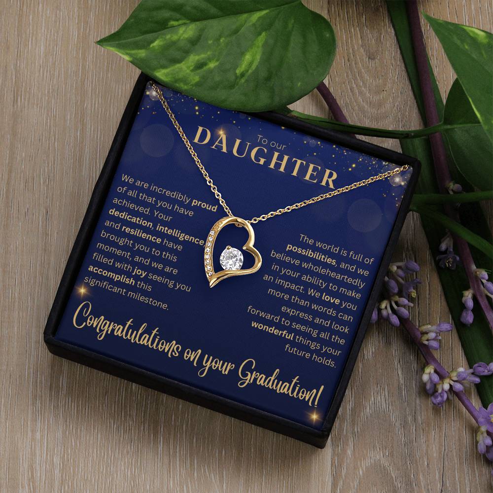 Forever Love Necklace - Graduation Gift for Daughter