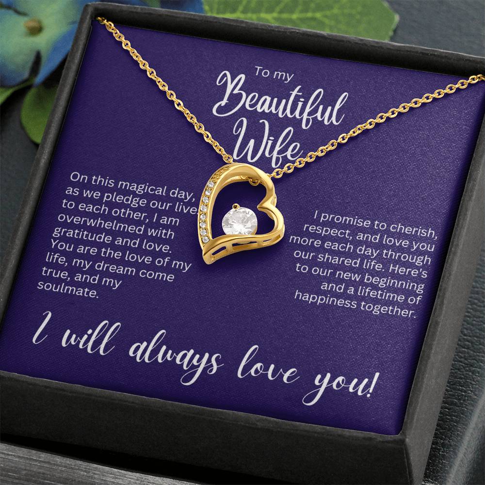 Forever Love Necklace - Gift for Wife on Wedding Day